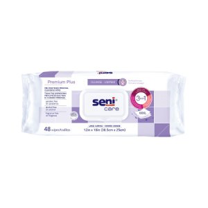 Rinse-Free Personal Wipe Seni   Care Soft Pack Unscented 48 Count