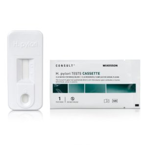 Rapid Test Kit McKesson Infectious Disease Immunoassay H. Pylori Whole Blood / Serum / Plasma Sample 10 Tests CLIA Waived for Whole Blood / CLIA Moderate Complexity for Serum, Plasma