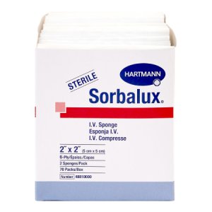 I.V. Sponge Sorbalux   Polyester / Rayon 2 X 2 Inch Sterile