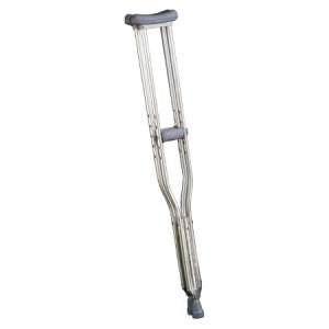 Underarm Crutches Cypress Aluminum Frame Youth 175 lbs. Weight Capacity Push Button Adjustment