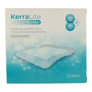 Hydrogel Dressing KerraLite Cool   4 X 4 Inch Square