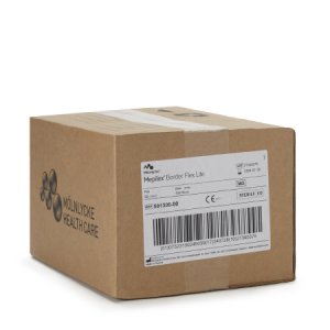 Silicone Foam Dressing Mepilex   Border Flex Lite 4 X 4 Inch Square Adhesive with Border Sterile