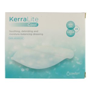 Hydrogel Dressing KerraLite Cool   6 X 6 Inch Square