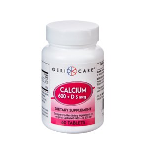 Joint Health Supplement Geri-Care   Vitamin D3 / Calcium Carbonate 200 IU - 600 mg Strength Tablet 60 per Bottle