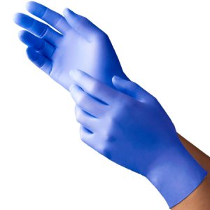 Exam Glove NEW AGE   9128 Series Medium NonSterile Nitrile Textured Fingertips Violet Blue Chemo Tested / Fentanyl Tested