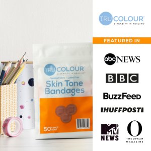 Adhesive Strip Tru-Colour   Fabric Spot Brown Sterile