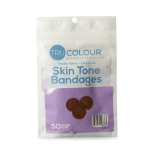 Adhesive Strip Tru-Colour   Fabric Spot Dark Brown Sterile