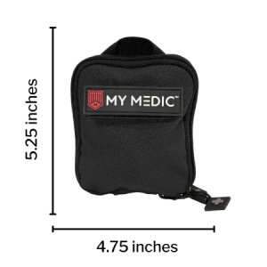 First Aid Kit My Medic    Everyday Carry Black Rubber Case