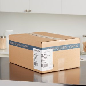 Patient Exam Gown McKesson One Size Fits Most Blue Disposable