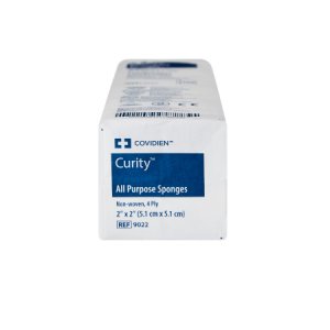 Nonwoven Sponge Curity    Polyester / Rayon 4-Ply 2 X 2 Inch Square NonSterile