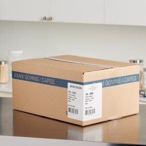 Patient Exam Gown McKesson One Size Fits Most Blue Disposable