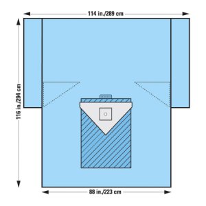 Orthopedic Drape Orthoarts   Knee Arthroscopy Drape 114 W X 88 W X 116 L Inch Sterile