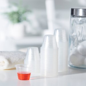Graduated Medicine Cup McKesson 1 oz. Clear Plastic Disposable