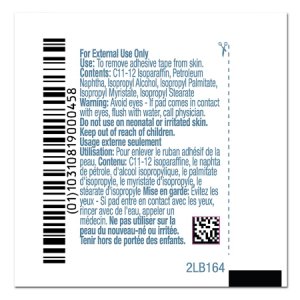 Adhesive Remover PDI   Pad 100 per Box