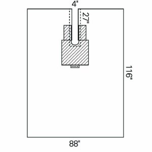 Surgical Drape Orthoarts   Body Split Drape 88 W X 116 L Inch Sterile