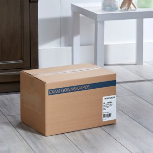 Patient Exam Gown McKesson One Size Fits Most White Disposable