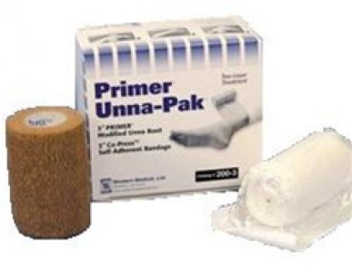 Unna Boot / Self Adherent Bandage Unna-Pak   Primer   4 Inch X 10 Yard
