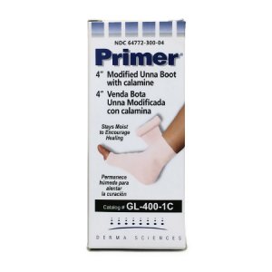 Unna Boot Primer   4 Inch X 10 Yard Gauze Calamine / Zinc Oxide NonSterile