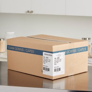 Patient Exam Gown McKesson One Size Fits Most Peach Disposable