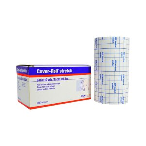 Dressing Retention Tape with Liner Cover-Roll   Stretch Nonwoven Polyester 6 Inch X 10 Yard White NonSterile