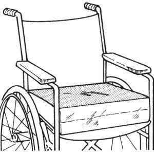 Wedge Seat Cushion Skil-Care    18 W X 16 D X 4 H Inch Foam