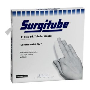 Tubular Retainer Dressing Surgitube   Cotton 1 Inch X 50 Yard Size 2 White Large Finger / Toe NonSterile