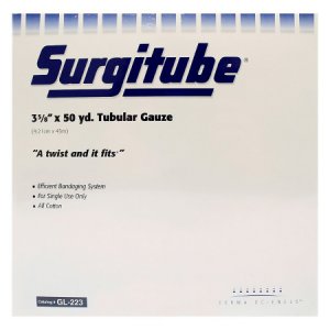 Tubular Retainer Dressing Surgitube   Cotton 3-5/8 Inch X 50 Yard Size 5 White Leg / Thigh / Head NonSterile