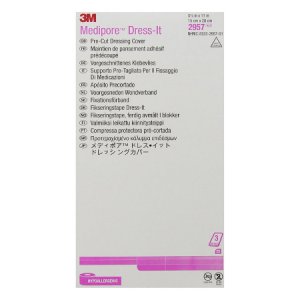 Dressing Retention Tape with Liner 3M    Medipore    Dress-It Pre-Cut Pad Soft Cloth 5-7/8 X 11 Inch White NonSterile