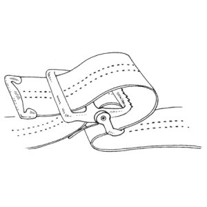 Gait Belt SkiL-Care    60 Inch Length Pastel Stripe Cotton