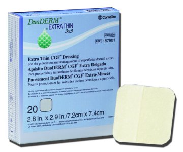 Hydrocolloid Dressing DuoDERM   Extra Thin 2 X 8 Inch Rectangle Sterile
