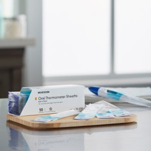 Oral Thermometer Probe Cover McKesson For use with Digital Thermometer 50 per Box