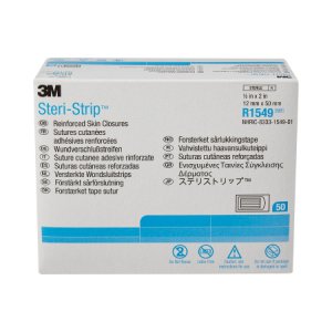 Skin Closure Strip Steri-Strip    1/2 X 2 Inch Nonwoven Material Reinforced Strip White