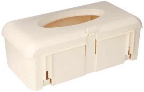 Glove Box Holder BD    Horizontal Mounted 1-Box Capacity Ivory 4-1/4 X 7 X 12 Inch Plastic