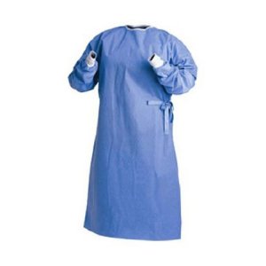 Fabric-Reinforced Surgical Gown with Towel Astound   X-Large Blue Sterile AAMI Level 3 Disposable