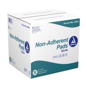 Non-Adherent Dressing Dynarex Viscose / Polyester / Polyethylene 3 X 4 Inch Sterile