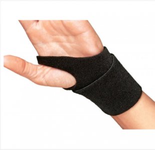 Wrist Support ProCare   Wraparound / Wristlet Nylon Left or Right Wrist Black One Size Fits Most
