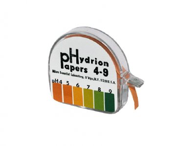 pH Paper in Dispenser Hydrion    4.0 to 9.0
