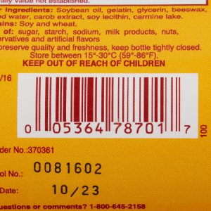 Vitamin Supplement Major   Vitamin B 60 mg - 60 mg - 5 mg Strength Softgel 100 per Bottle