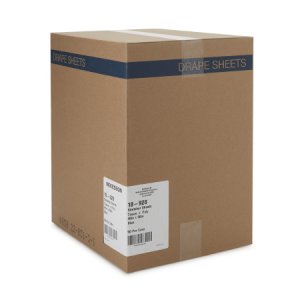 Stretcher Sheet McKesson Flat Sheet 40 W X 90 L Inch Blue Tissue / Poly Disposable