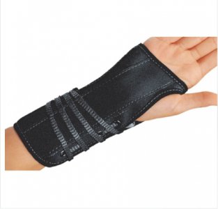 Wrist Brace ProCare   Aluminum / Flannel / Suede Right Hand Black Medium