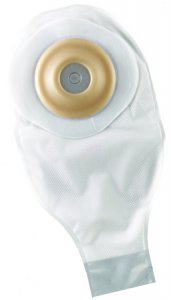 Colostomy Pouch ActiveLife   One-Piece System 12 Inch Length 1-3/4 Inch Stoma Drainable Flat, Pre-Cut