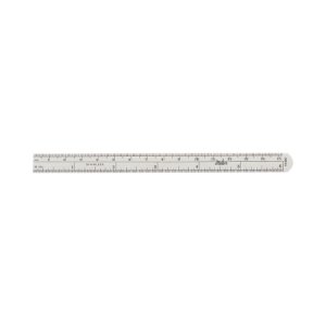 Ruler Stainless Steel 1/2 X 6 Inch