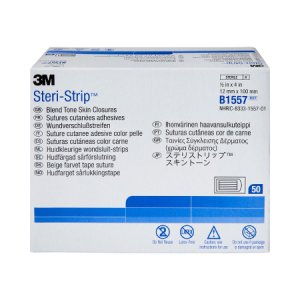 Skin Closure Strip Steri-Strip    1/2 X 4 Inch Nonwoven Material Flexible Strip Tan