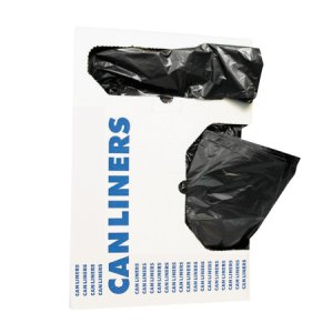 Trash Bag Heritage    X-Liner    45 gal. Black Reprocessed Resin 2 mil 40 X 46 Inch Star Seal Bottom Flat Pack