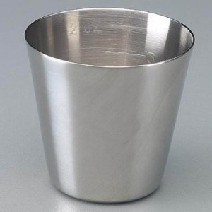 Graduated Medicine Cup Sklar   2 oz. Silver Stainless Steel Reusable