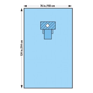 EENT Drape Thyroid Drape 76 W X 124 L Inch Sterile