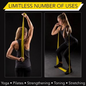 Exercise Resistance Band TheraBand   Yellow 6 Inch X 6 Yard Light Resistance