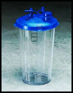 Rigid Suction Canister Medi-Vac   Guardian    2000 mL Sealing Lid