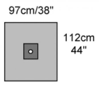 Cardiovascular Drape Brachial Angiography Drape 38 W X 44 L Inch Sterile