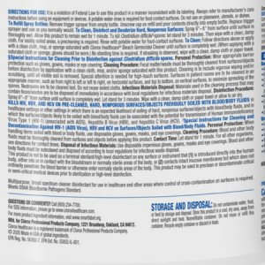 Clorox Healthcare   Bleach Germicidal Surface Disinfectant Cleaner Refill Manual Pour Liquid 1 gal. Jug Fruity Floral Bleach Scent NonSterile